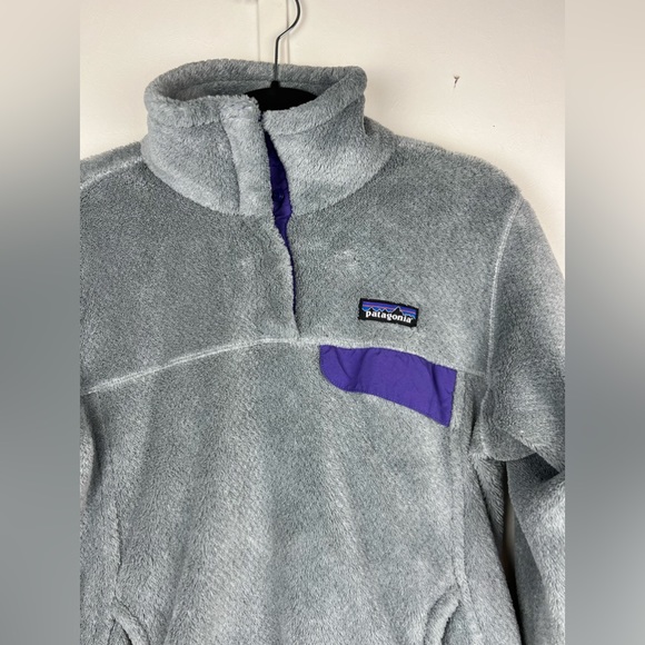 Vintage Patagonia Grey Half-Button Fleece Jacket - Picture 3 of 7